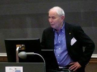Avram Hershko presenting in Copenhagen